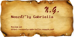 Noszály Gabriella névjegykártya