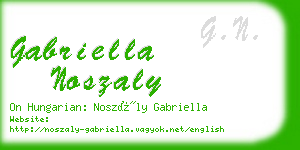 gabriella noszaly business card